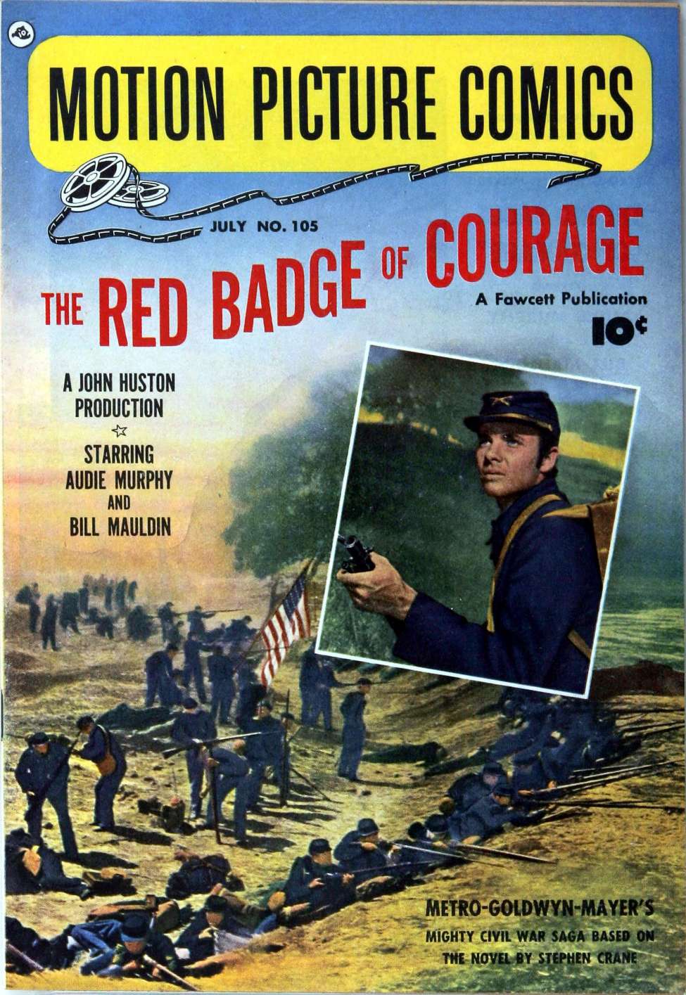 Book Cover For Motion Picture Comics 105 Red Badge of Courage