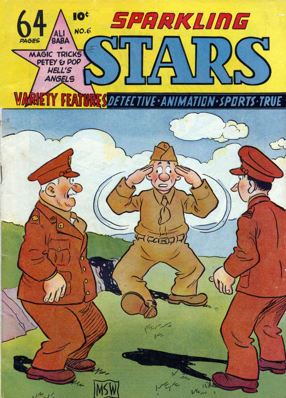Comic Book Cover For Sparkling Stars 6