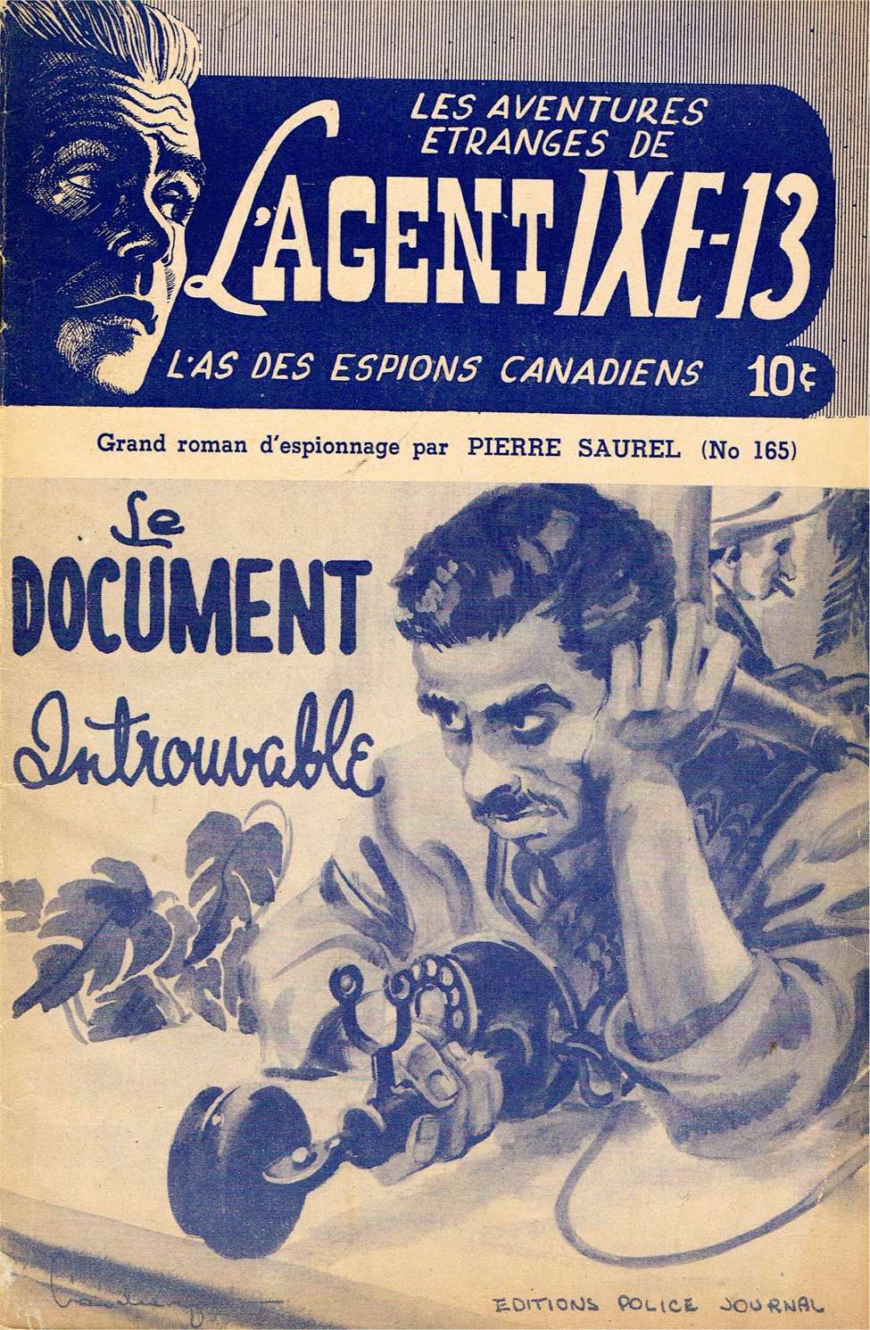 Comic Book Cover For L'Agent IXE-13 v2 165 - Le document introuvable