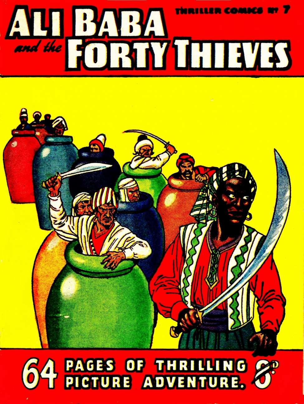 Book Cover For Thriller Comics 7 - Ali Baba and the Forty Thieves