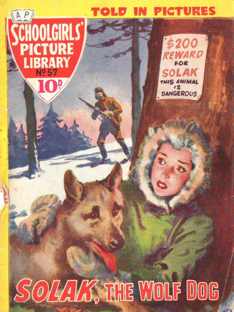 Comic Book Cover For Schoolgirls' Picture Library 57 - Solak the Wolf Dog