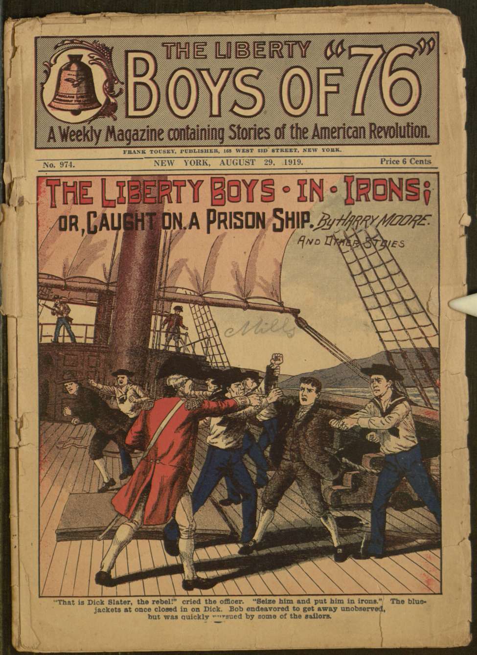 Book Cover For The Liberty Boys of 76 974 - The Liberty Boys in Irons