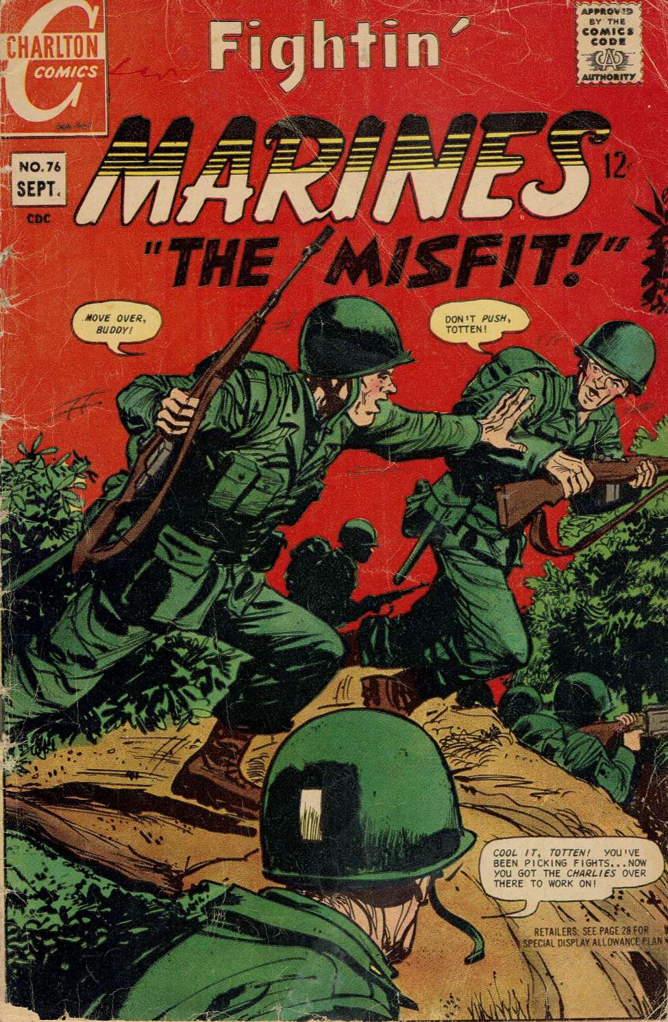 Comic Book Cover For Fightin' Marines 76