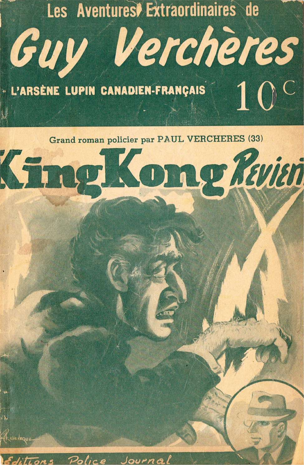 Book Cover For Guy-Vercheres v2 33 - King Kong Revient