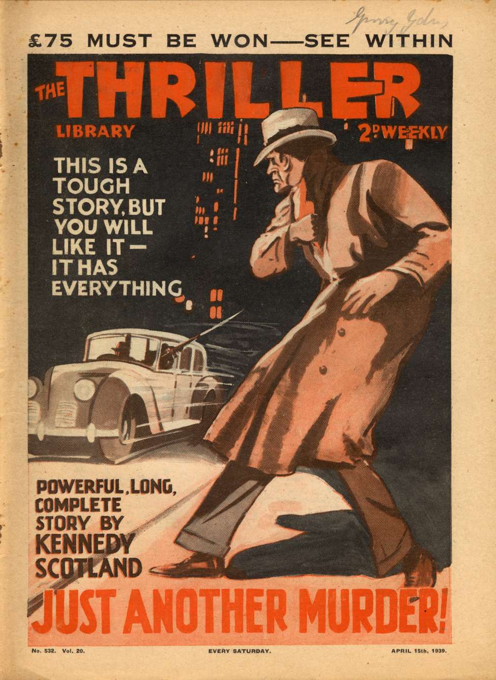 Comic Book Cover For The Thriller 532