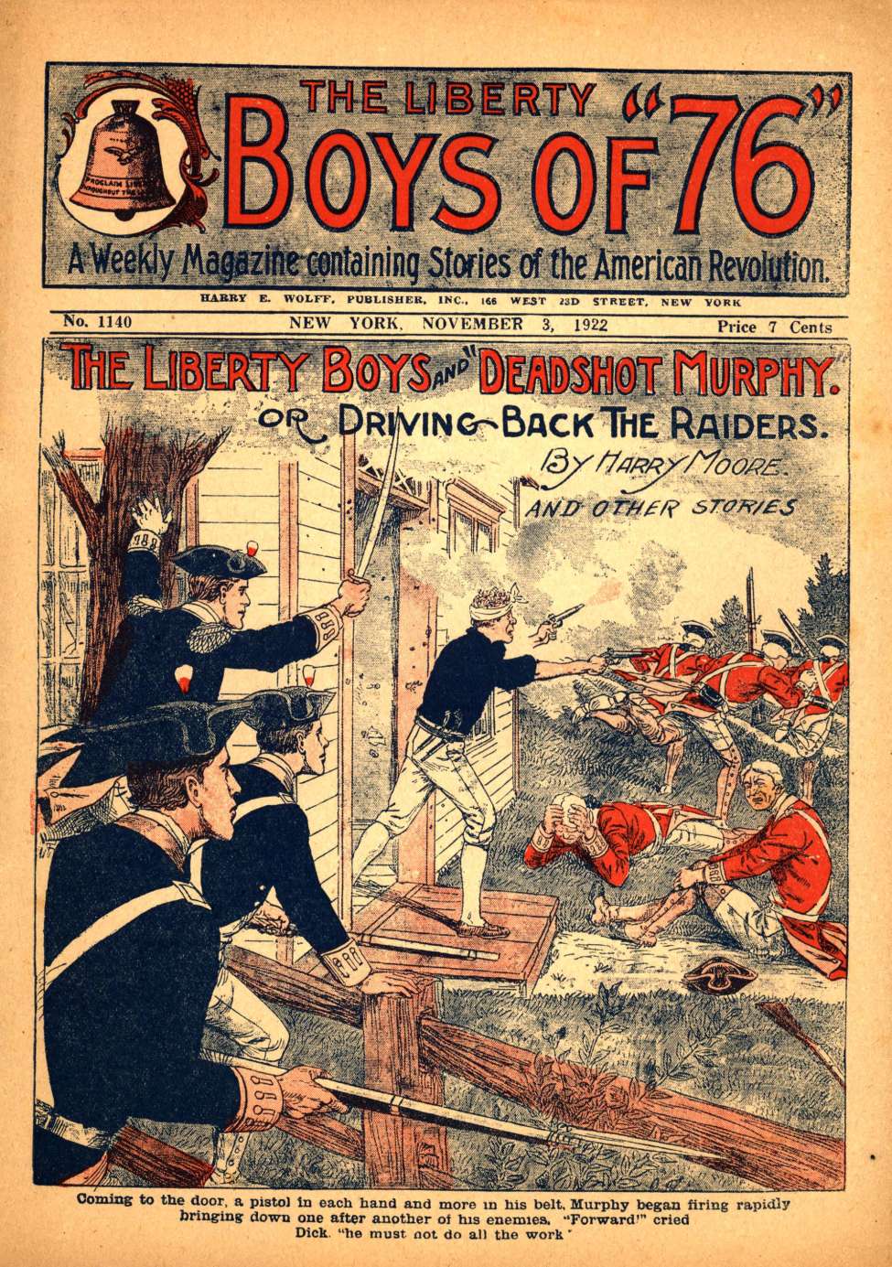 Book Cover For The Liberty Boys of 76 1140 - The Liberty Boys and Deadshot Murphy