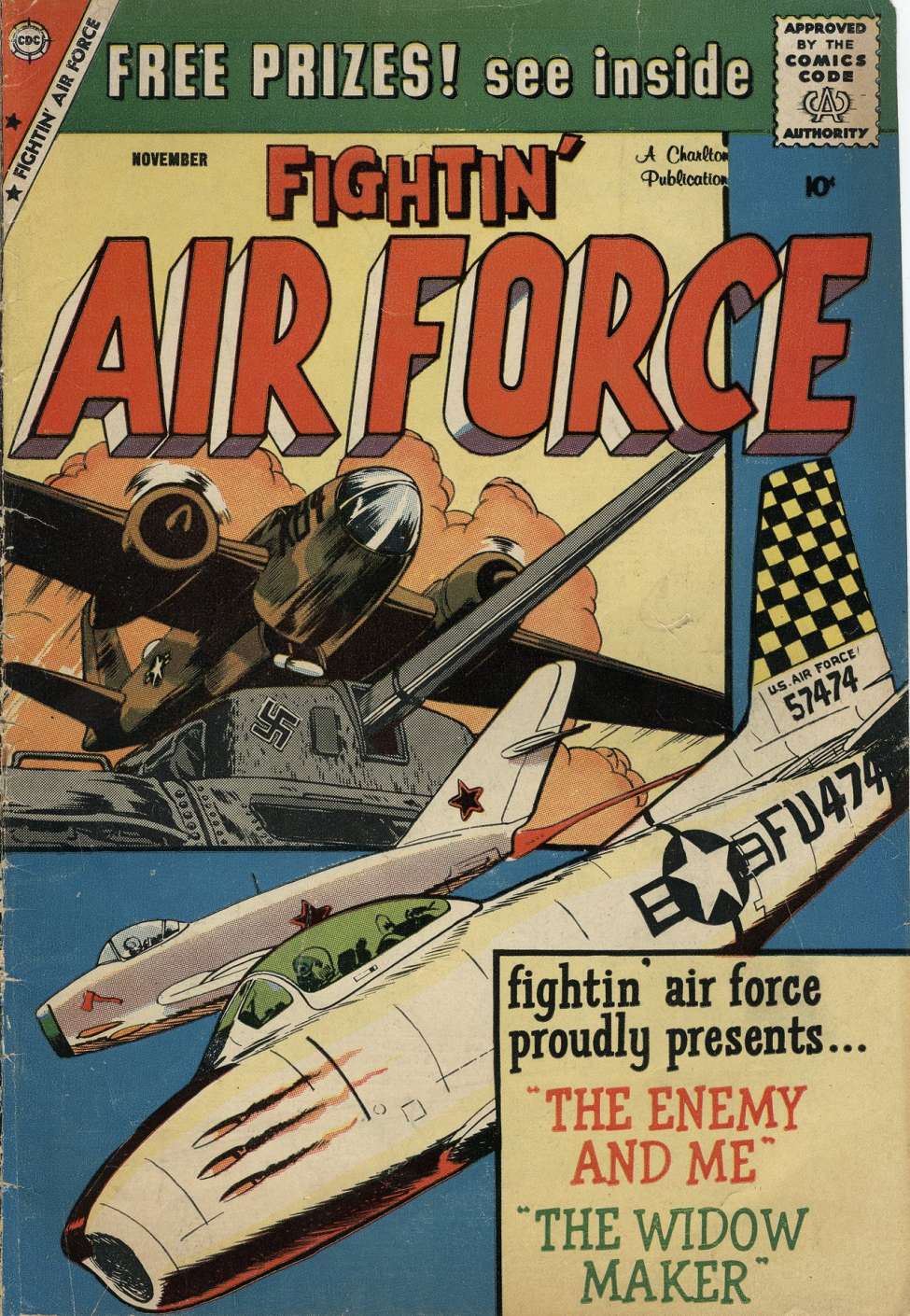 Comic Book Cover For Fightin' Air Force 18