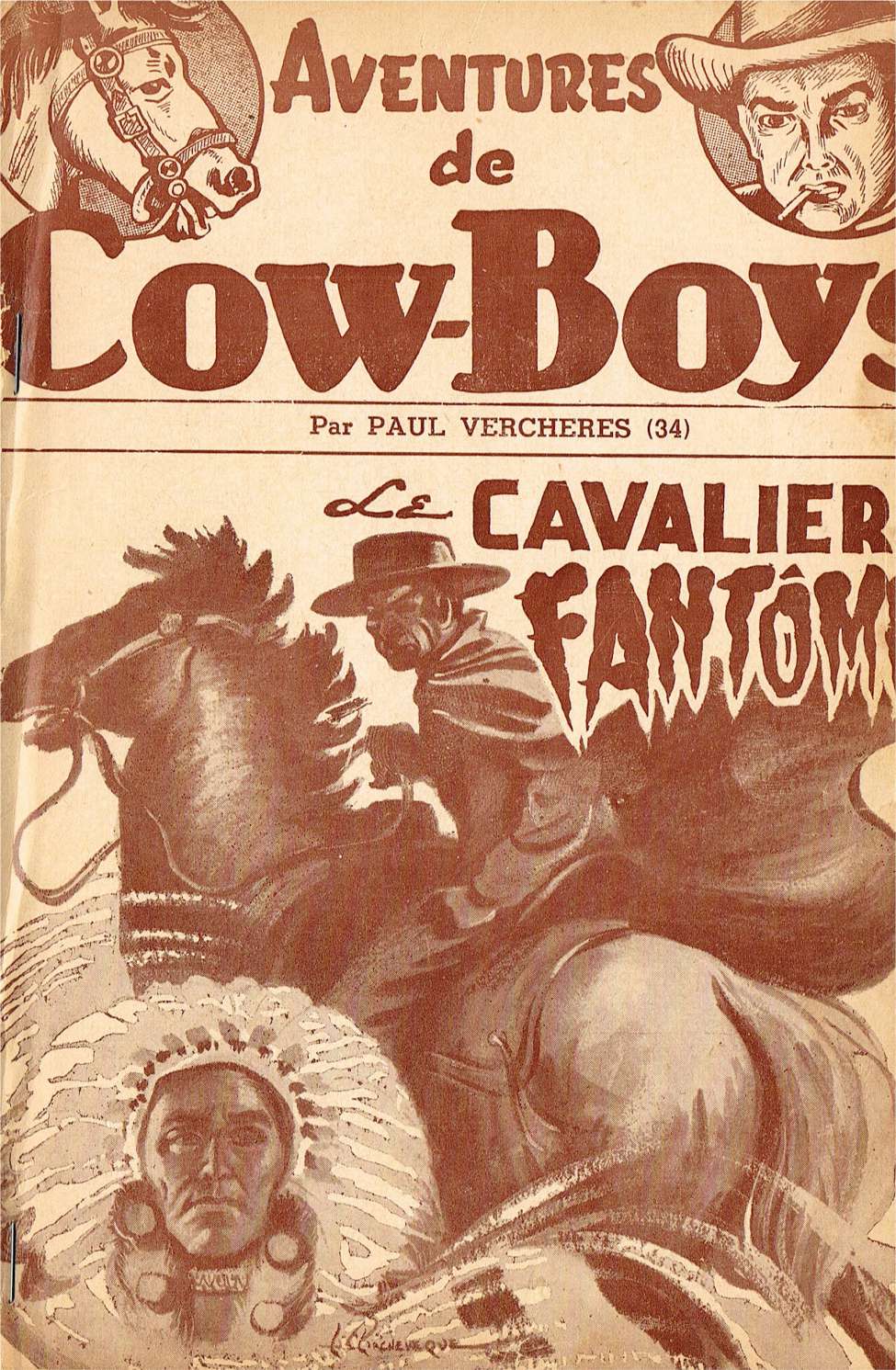 Book Cover For Aventures de Cow-Boys 34 - Le cavalier fantôme
