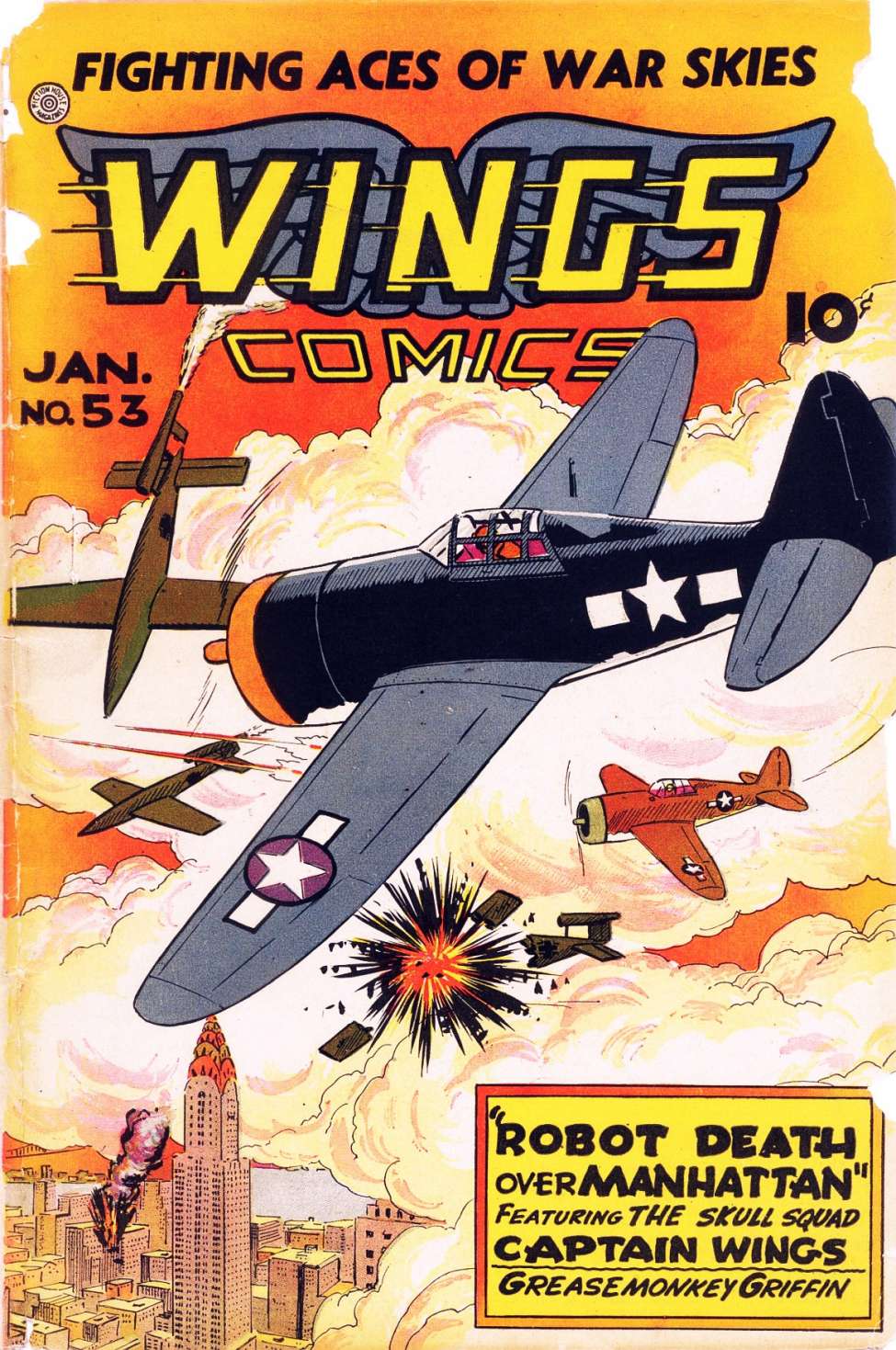 Comic Book Cover For Wings Comics 53