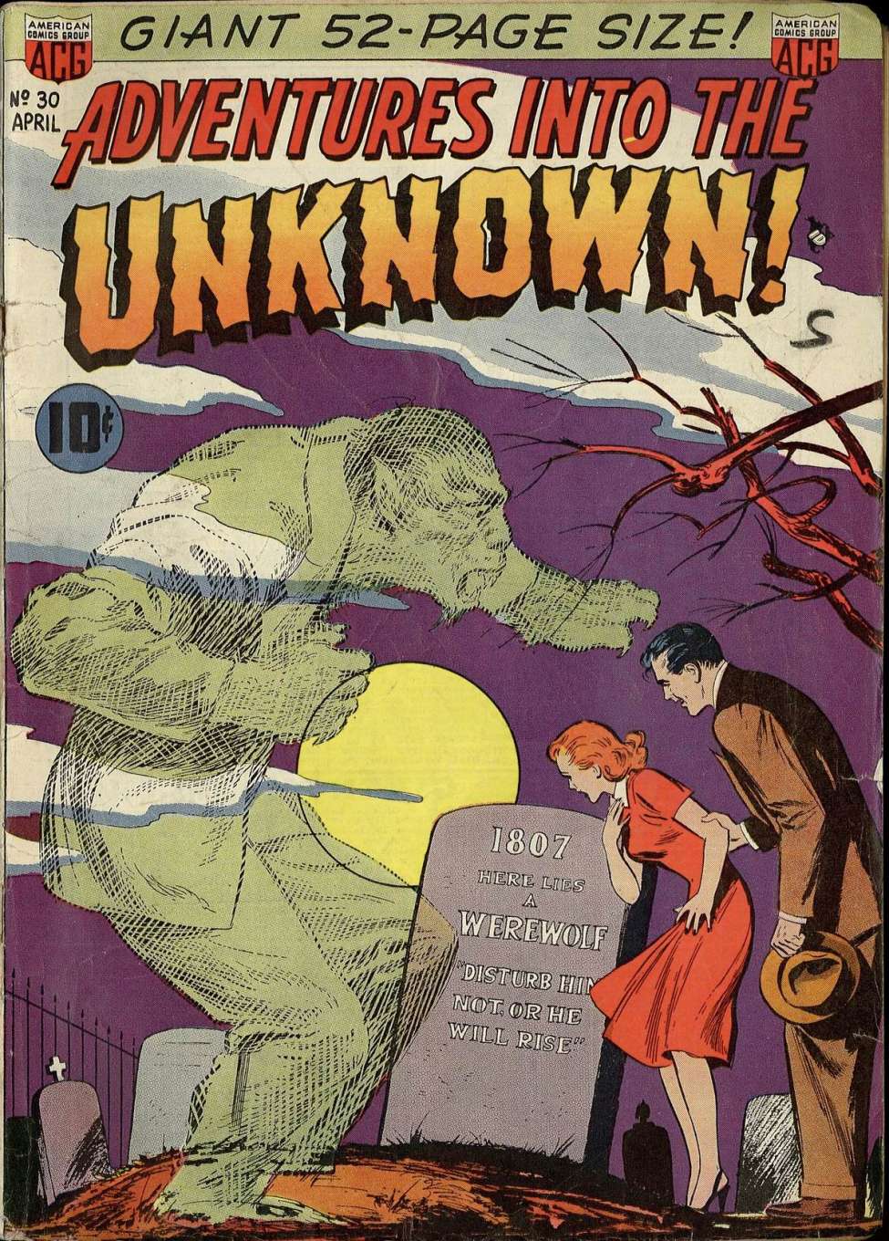 Comic Book Cover For Adventures into the Unknown 30