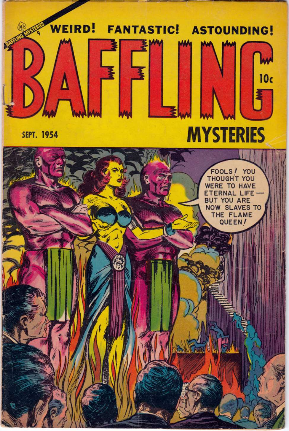 Comic Book Cover For Baffling Mysteries 22