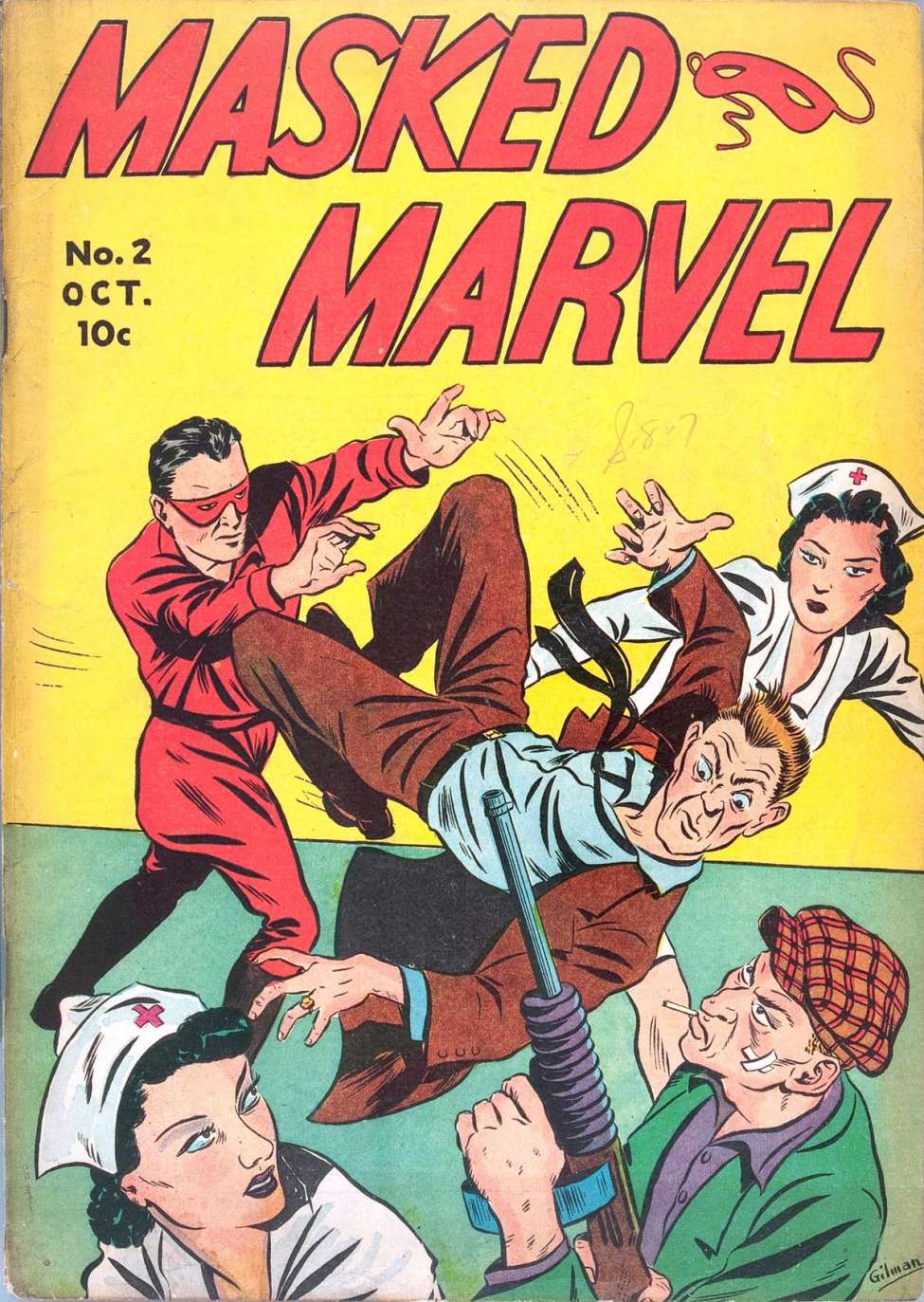 Comic Book Cover For Masked Marvel 2