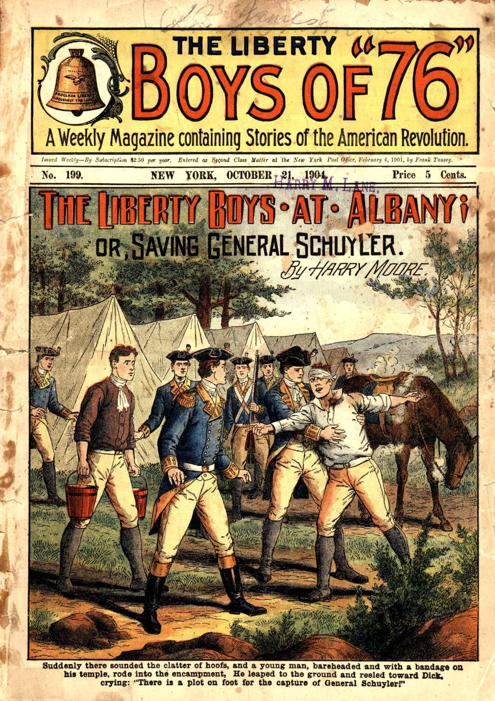 Book Cover For The Liberty Boys of 76 199 - The Liberty Boys at Albany