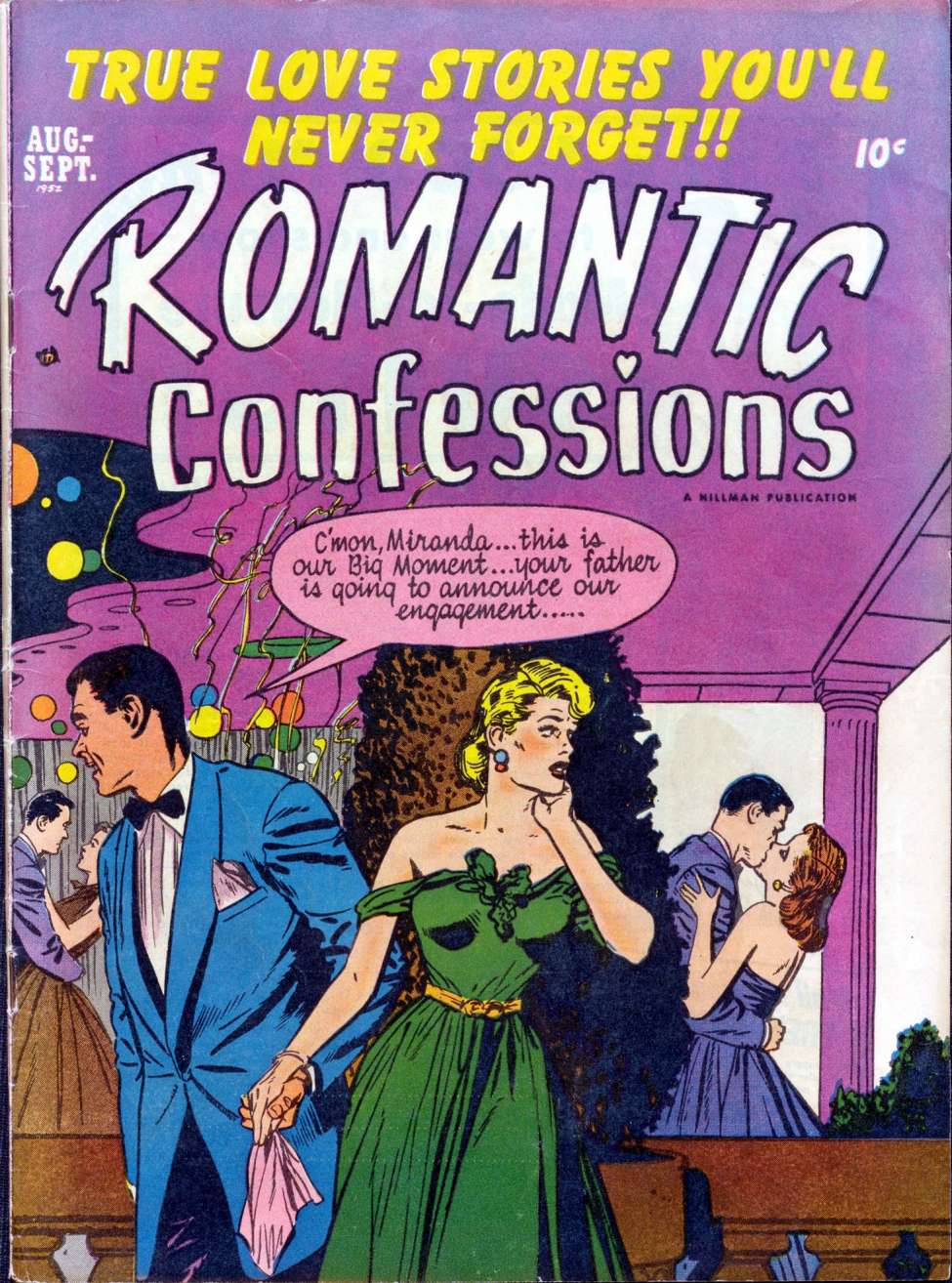 Comic Book Cover For Romantic Confessions v2 9
