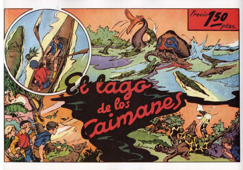 Comic Book Cover For Aventuras de Juan y Luis 7 - El Lago de los Caimanes