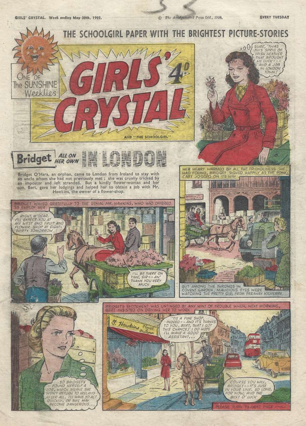 Comic Book Cover For Girls' Crystal 1243