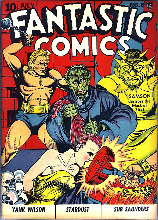 Comic Book Cover For Fantastic Comics 8 - Version 1