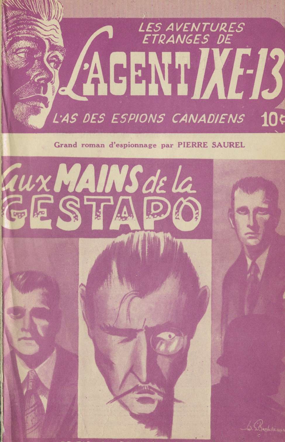 Comic Book Cover For L'Agent IXE-13 v1 3 - Aux mains de la Gestapo