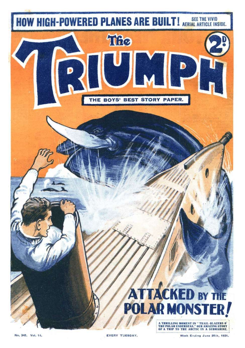 Comic Book Cover For The Triumph 348