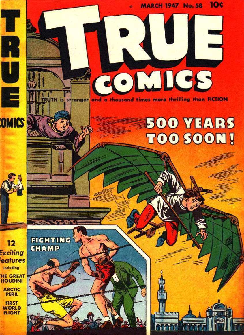 Comic Book Cover For True Comics 58
