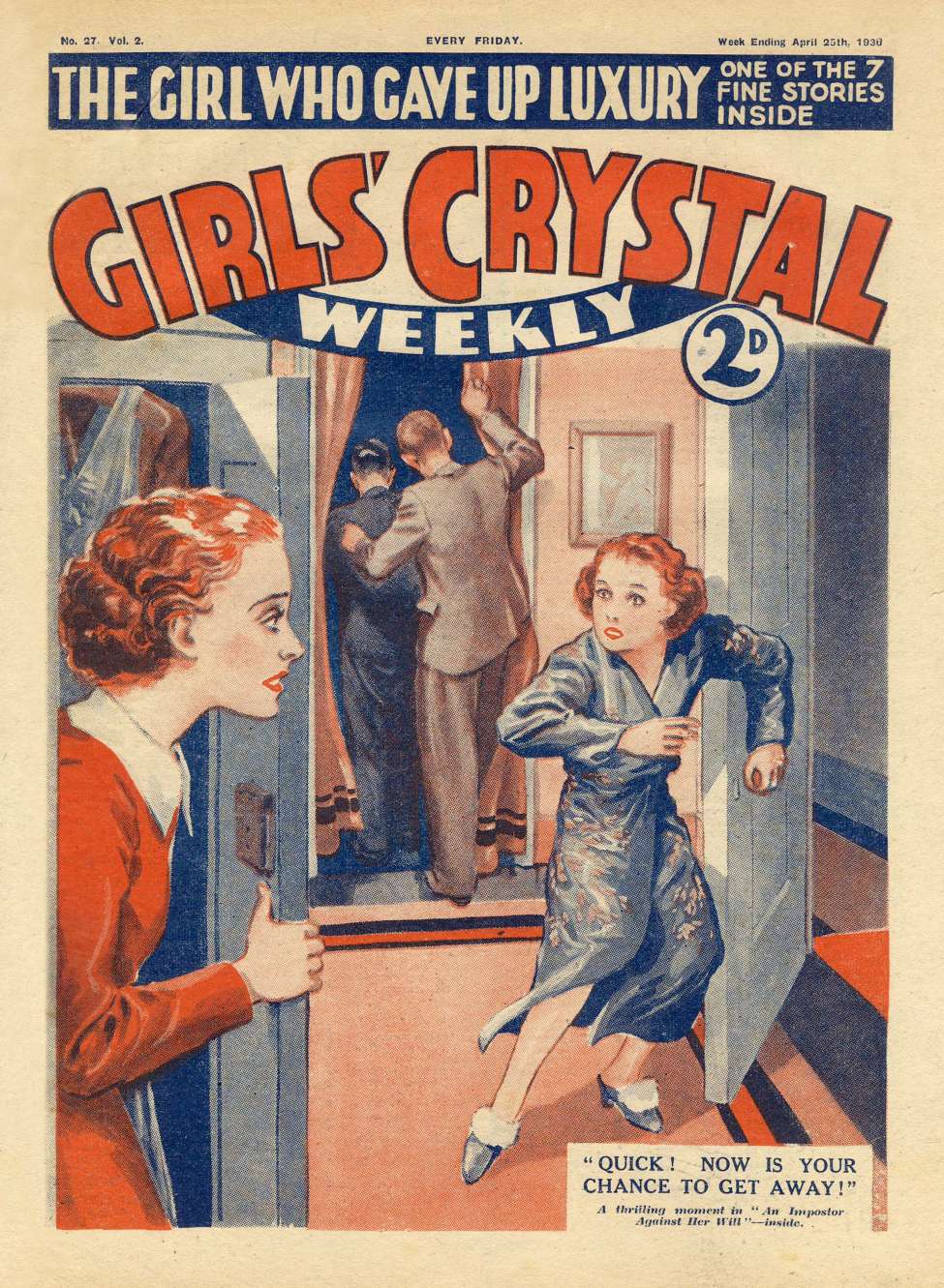 Book Cover For Girls' Crystal 27 - An Impostor Against Her Will