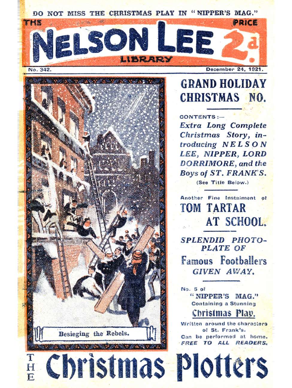 Book Cover For Nelson Lee Library s1 342 - The Christmas Plotters