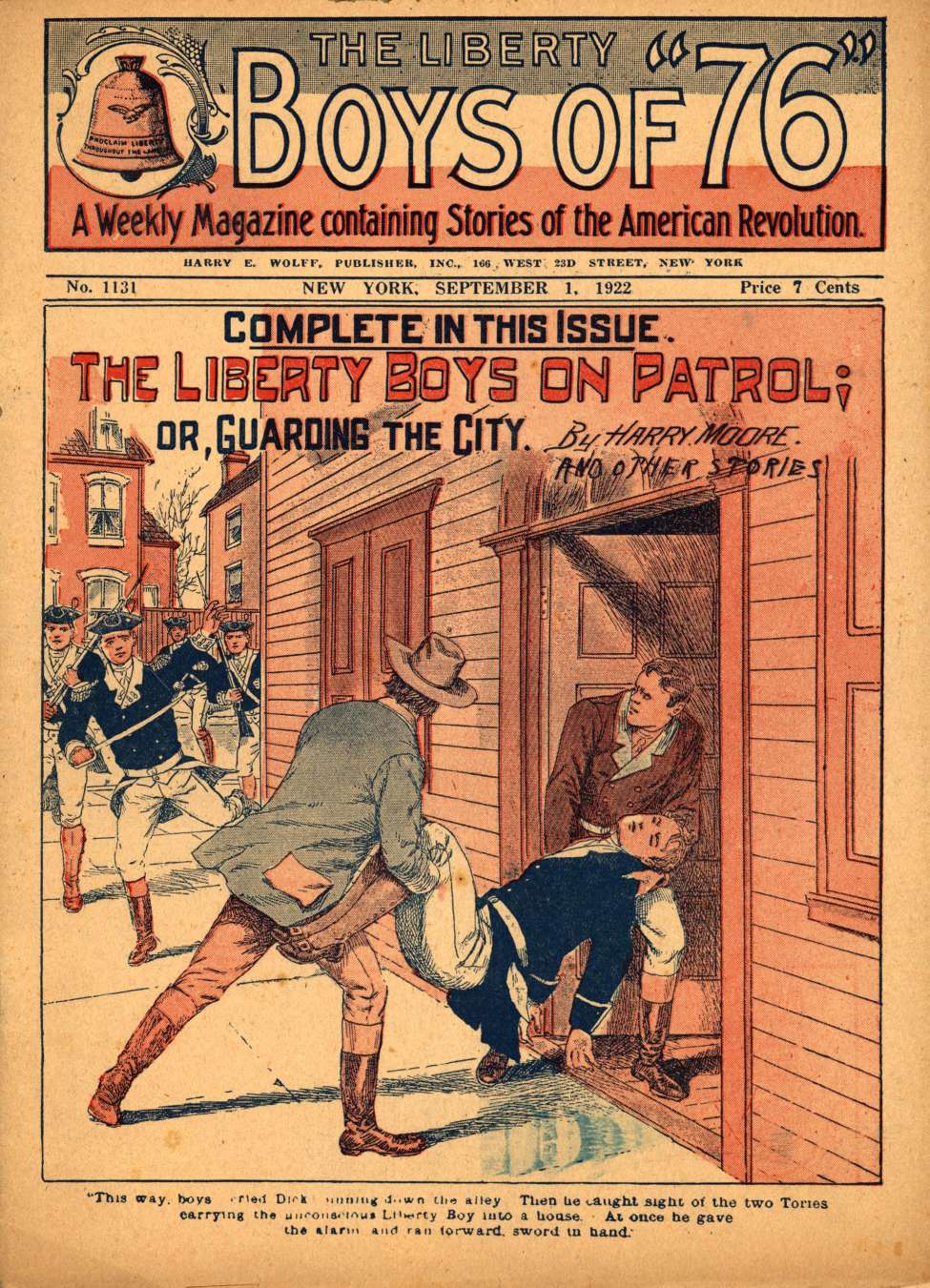 Book Cover For The Liberty Boys of 76 1131 - The Liberty Boys on Patrol