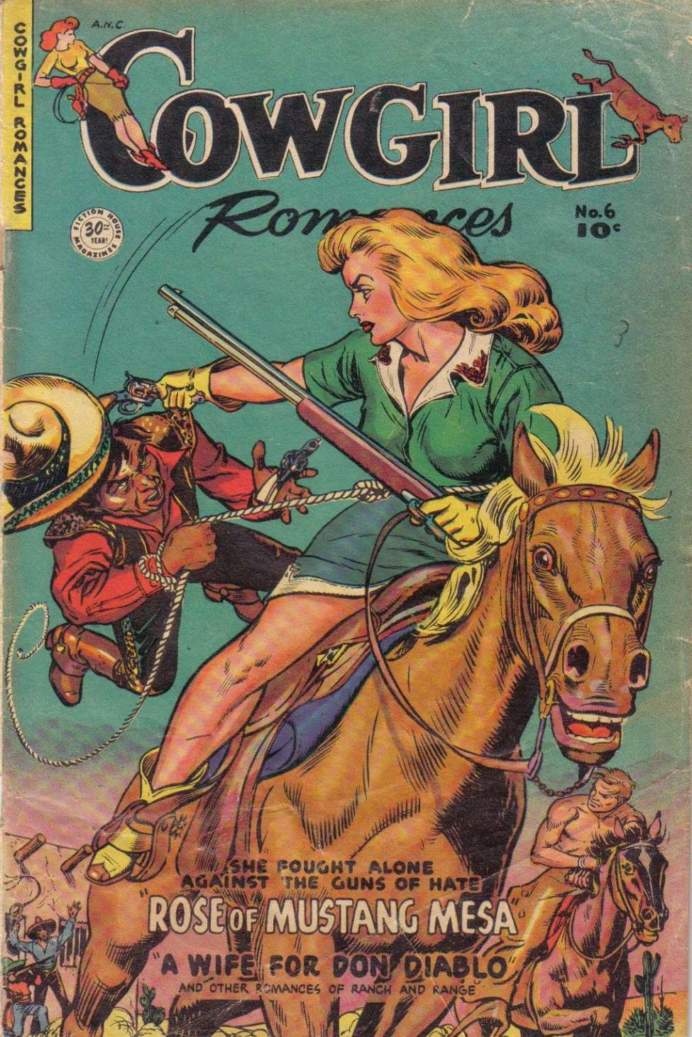 Comic Book Cover For Cowgirl Romances 6