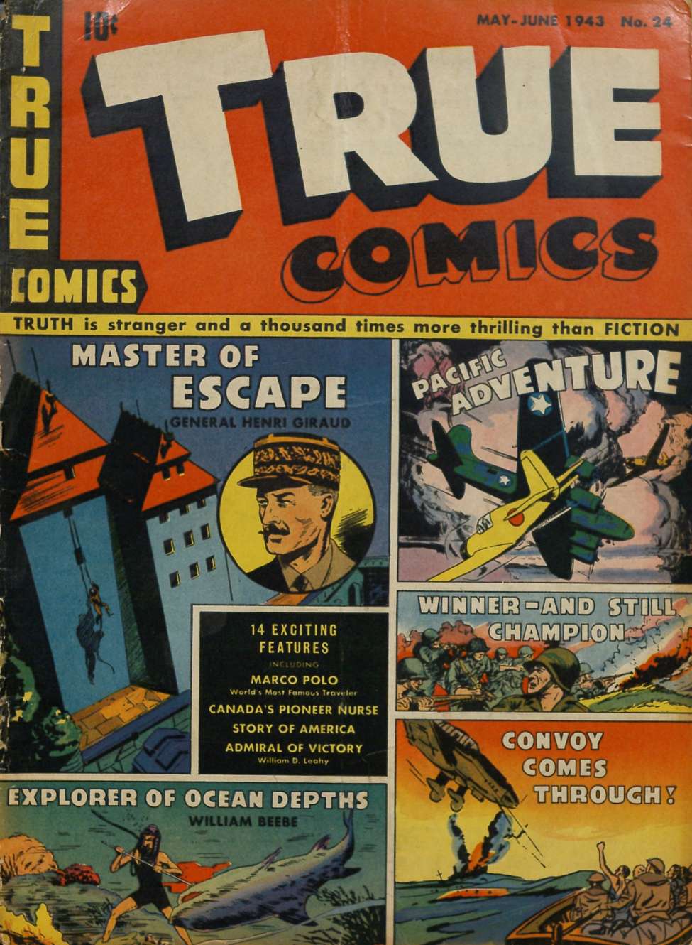 Comic Book Cover For True Comics 24