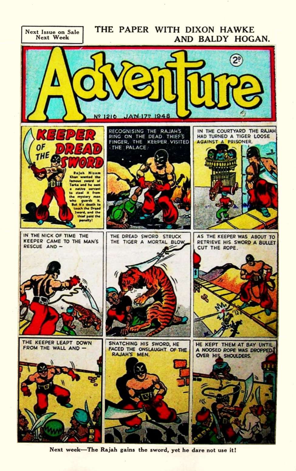Comic Book Cover For Adventure 1216