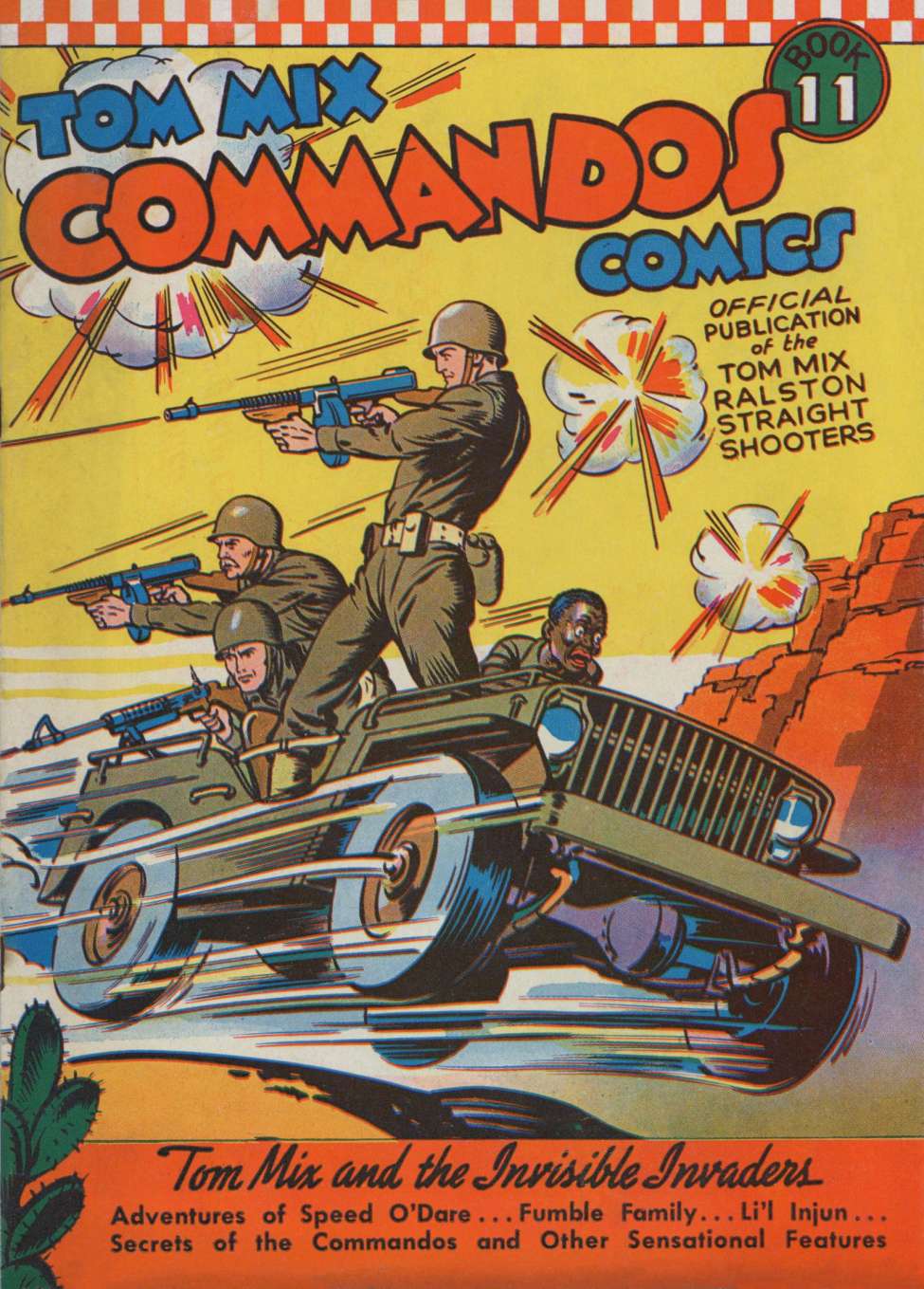 Book Cover For Tom Mix Commandos Comics 11