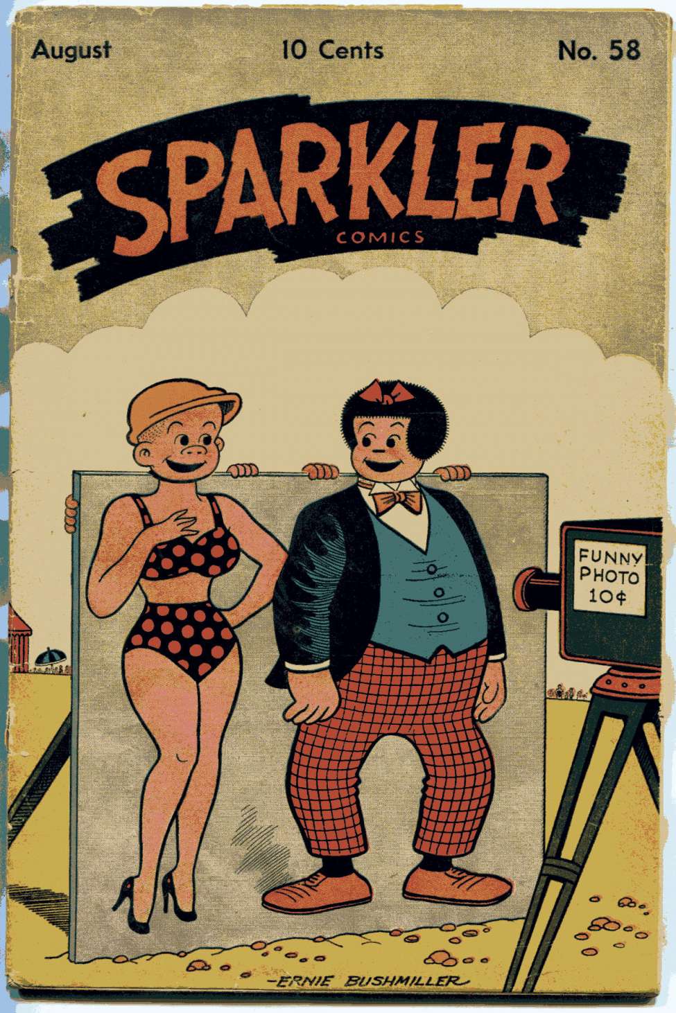 Comic Book Cover For Sparkler Comics 58