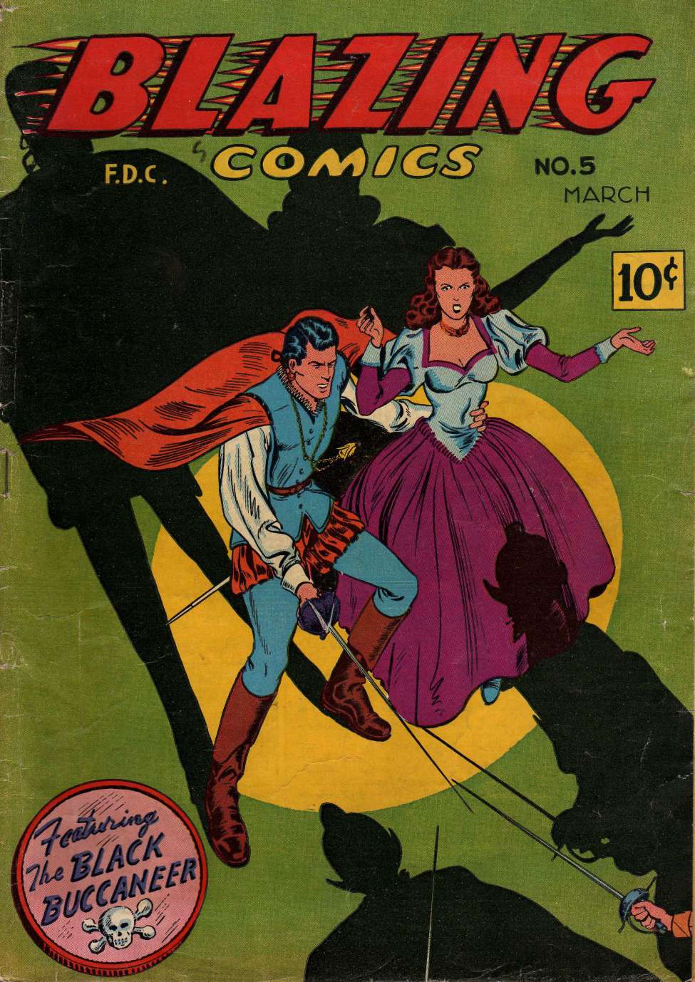 Comic Book Cover For Blazing Comics 5 - Version 1