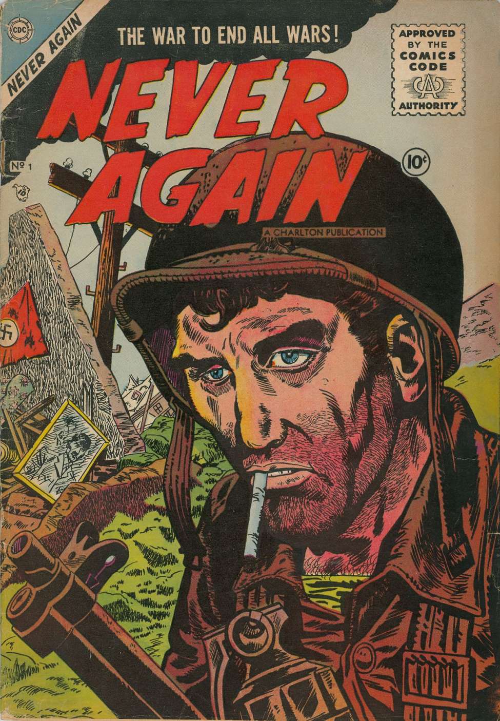 Comic Book Cover For Never Again 1