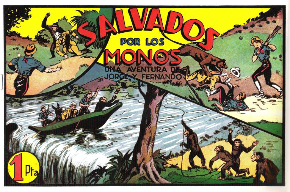 Comic Book Cover For Jorge y Fernando 33 - Salvados por los monos