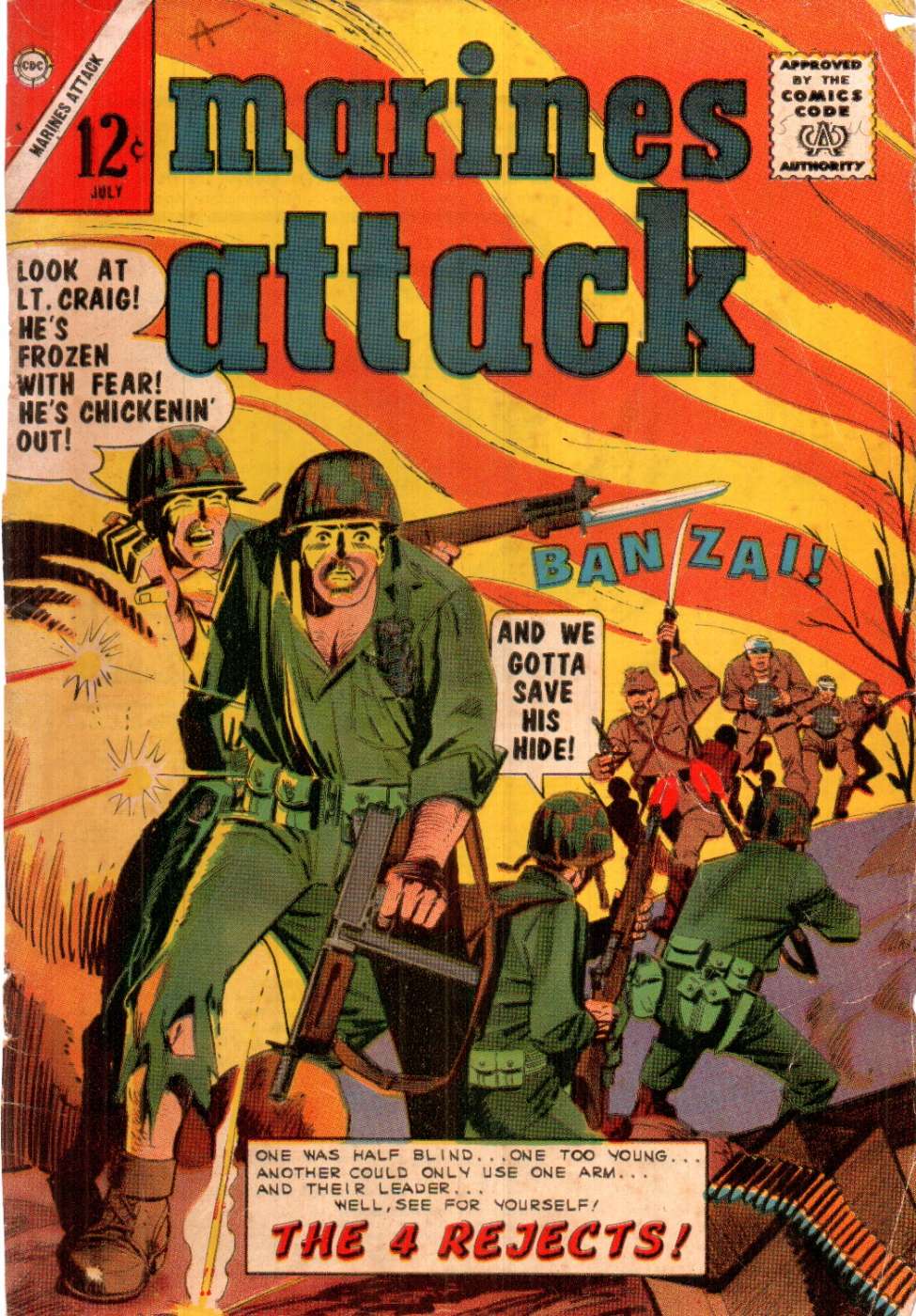 Comic Book Cover For Marines Attack 5 - Version 1