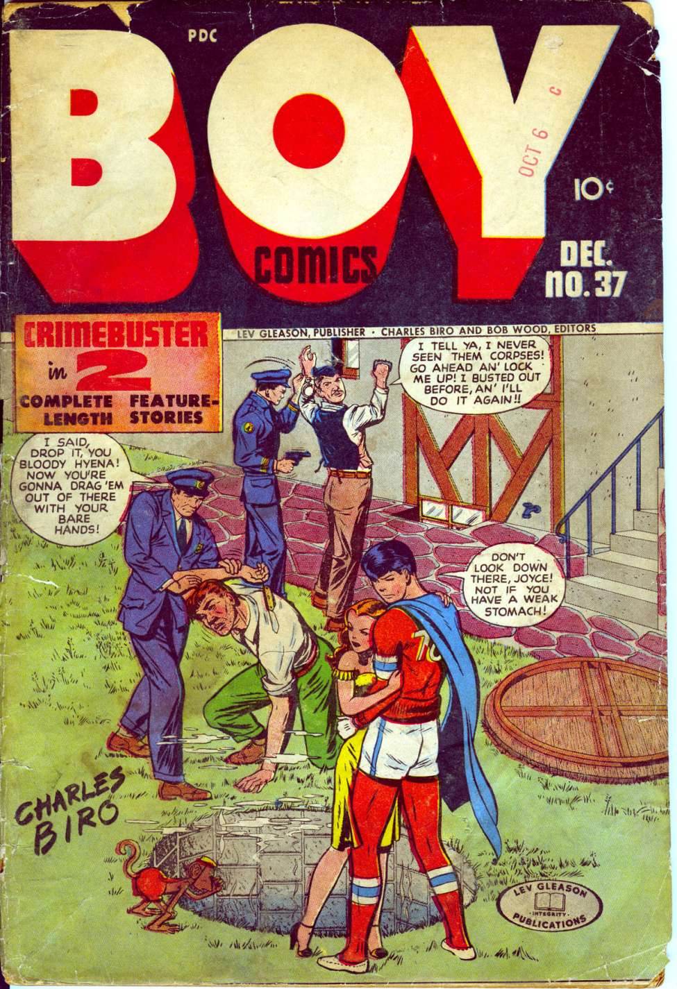 Comic Book Cover For Boy Comics 37