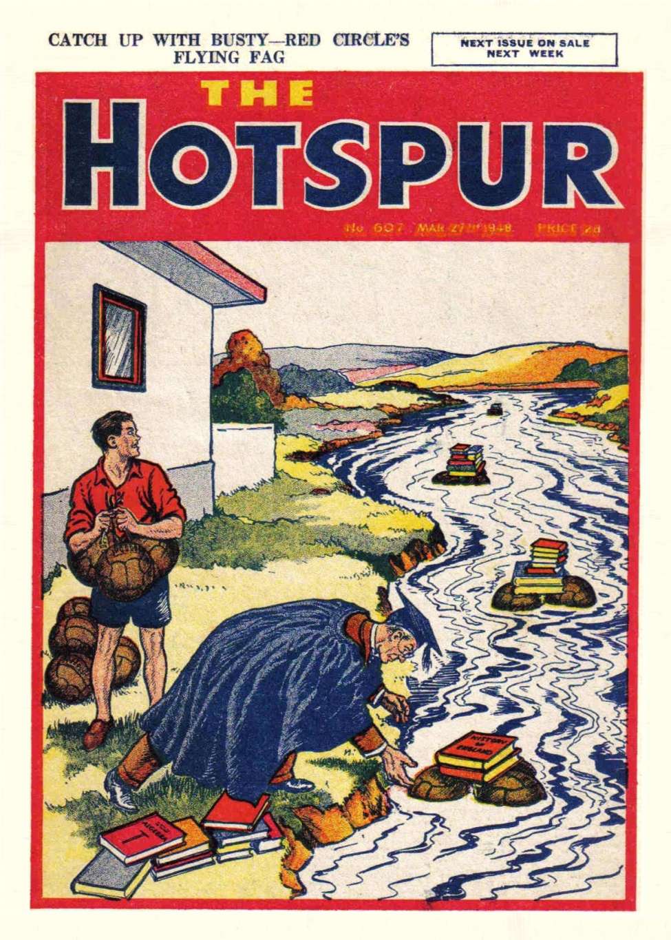 Comic Book Cover For The Hotspur 607