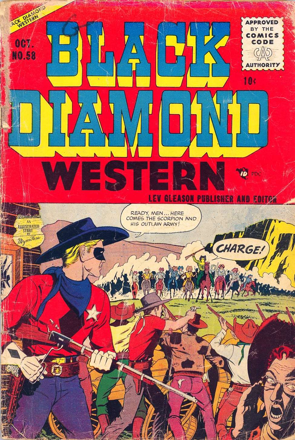 Comic Book Cover For Black Diamond Western 58