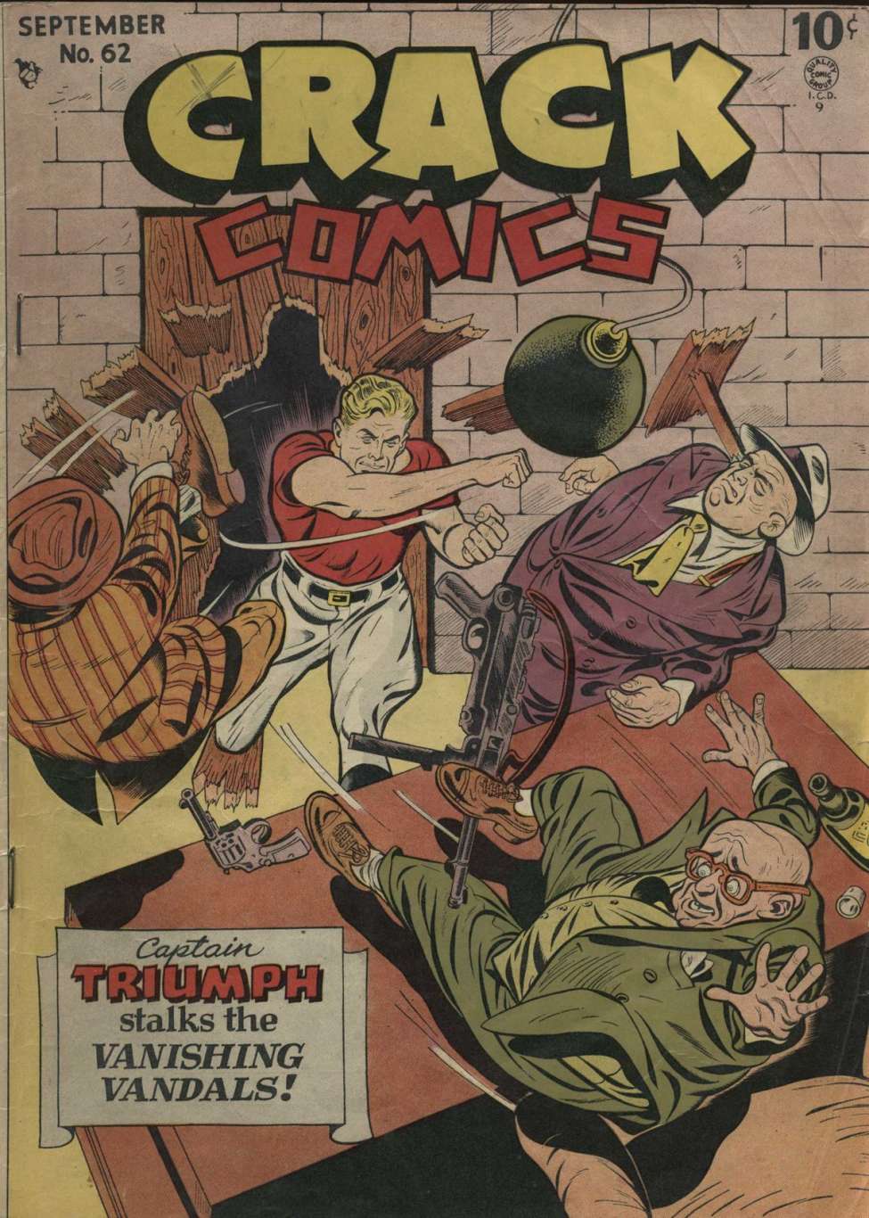 Comic Book Cover For Crack Comics 62