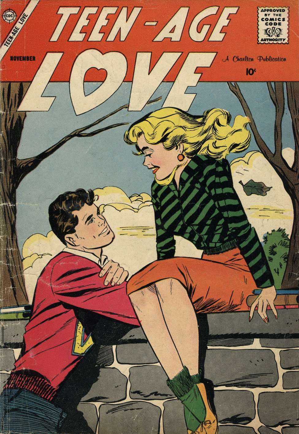 Comic Book Cover For Teen-Age Love 6