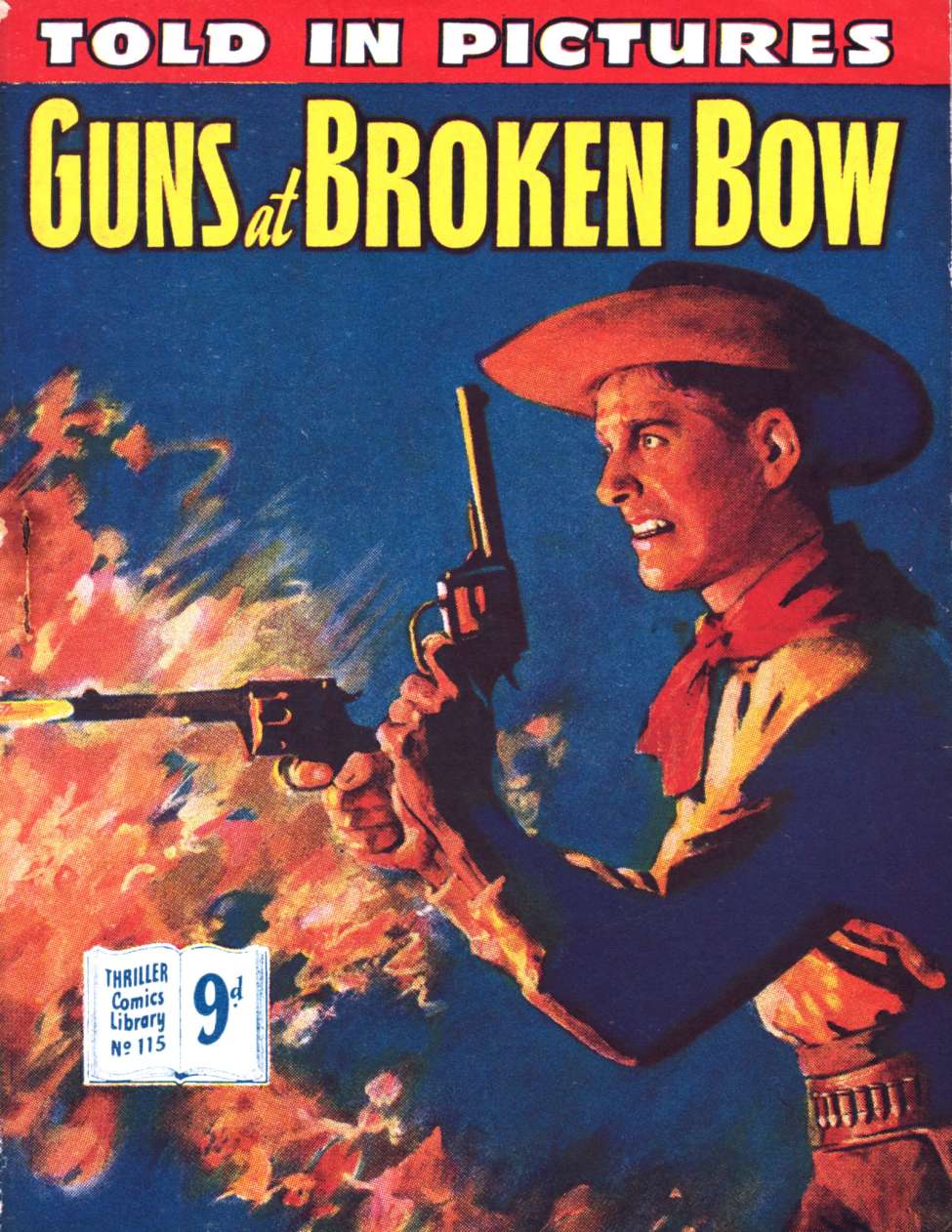 Book Cover For Thriller Comics Library 115 - Guns at Broken Bow