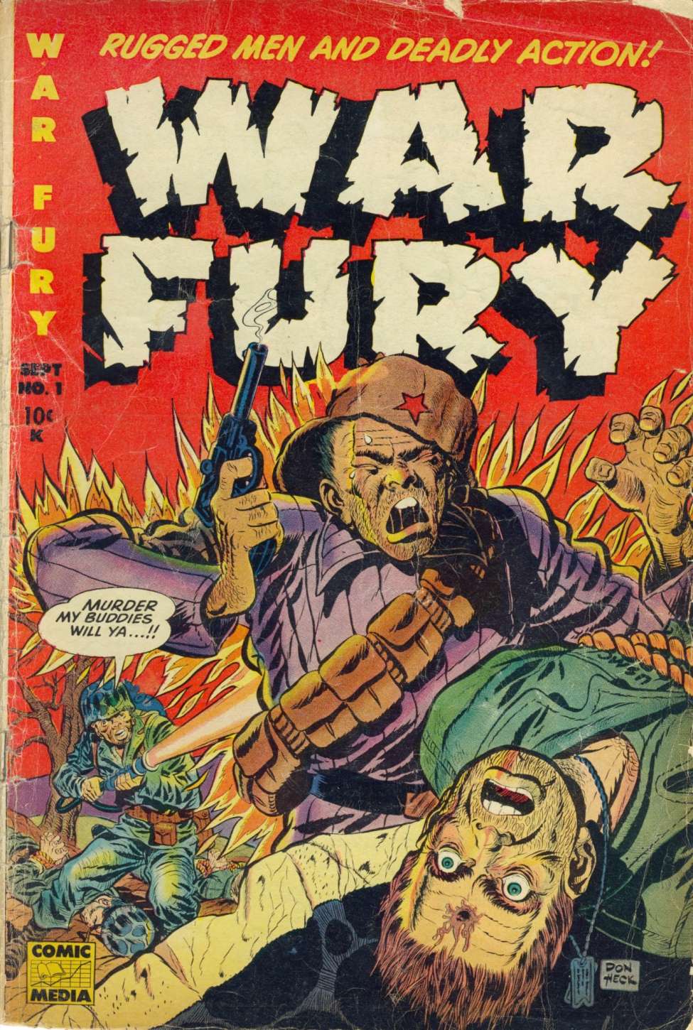 Comic Book Cover For War Fury 1