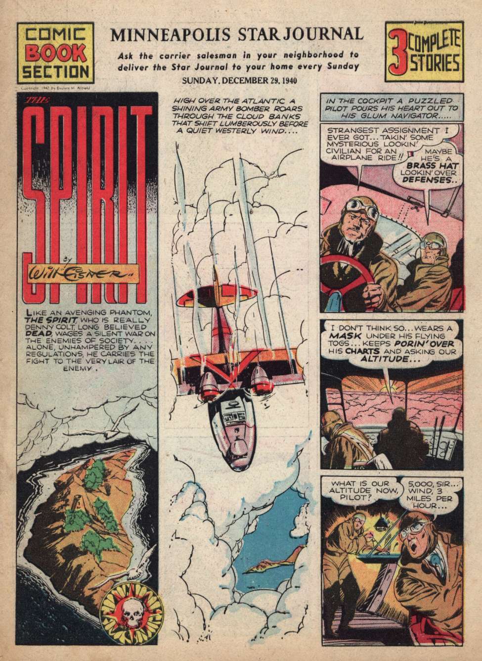 Book Cover For The Spirit 1940-12-29 - Minneapolis Star Journal - Version 2