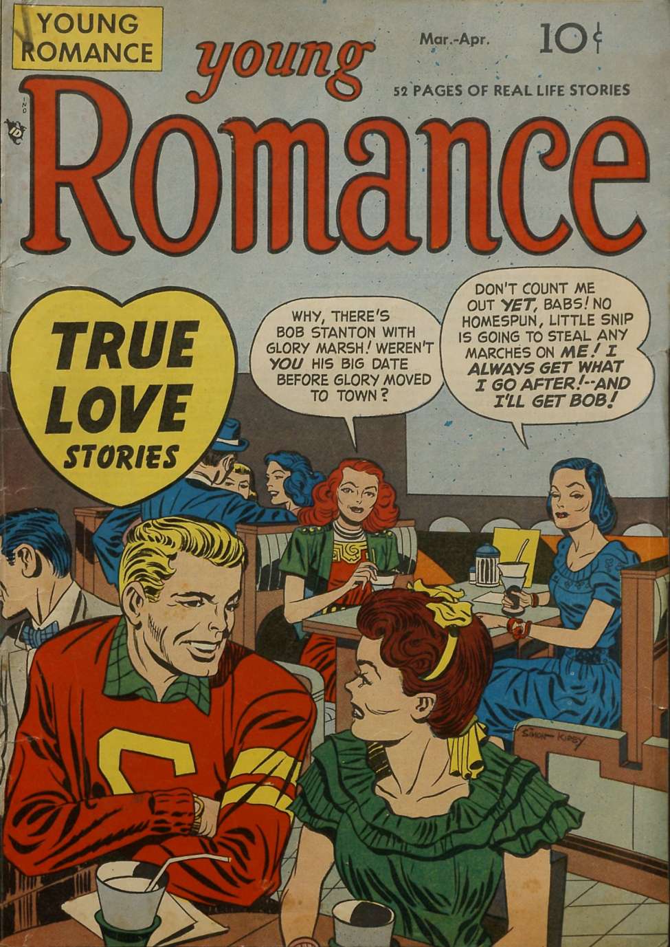 Comic Book Cover For Young Romance 4