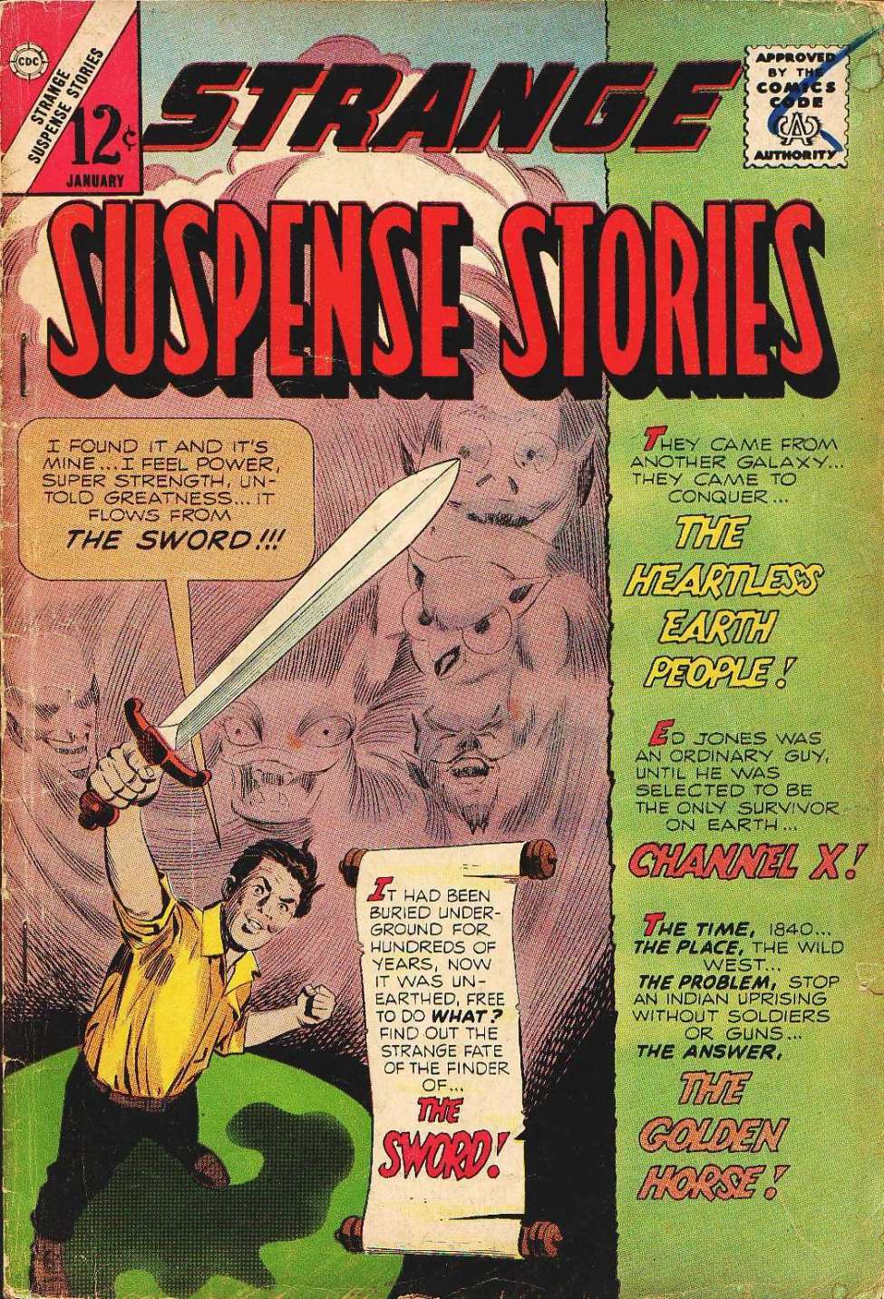 Comic Book Cover For Strange Suspense Stories 73