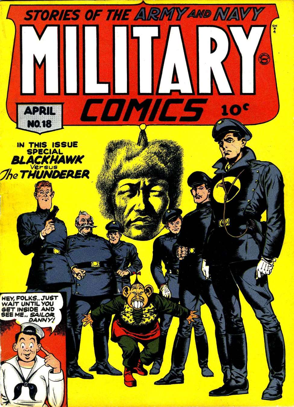 Book Cover For Military Comics 18