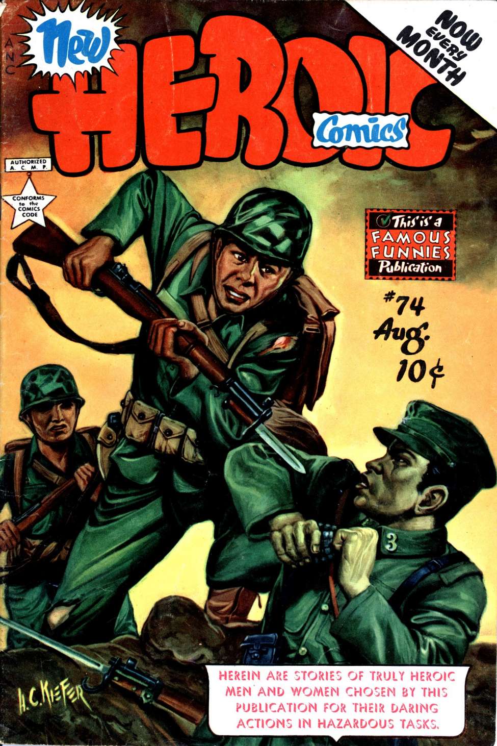 Comic Book Cover For New Heroic Comics 74