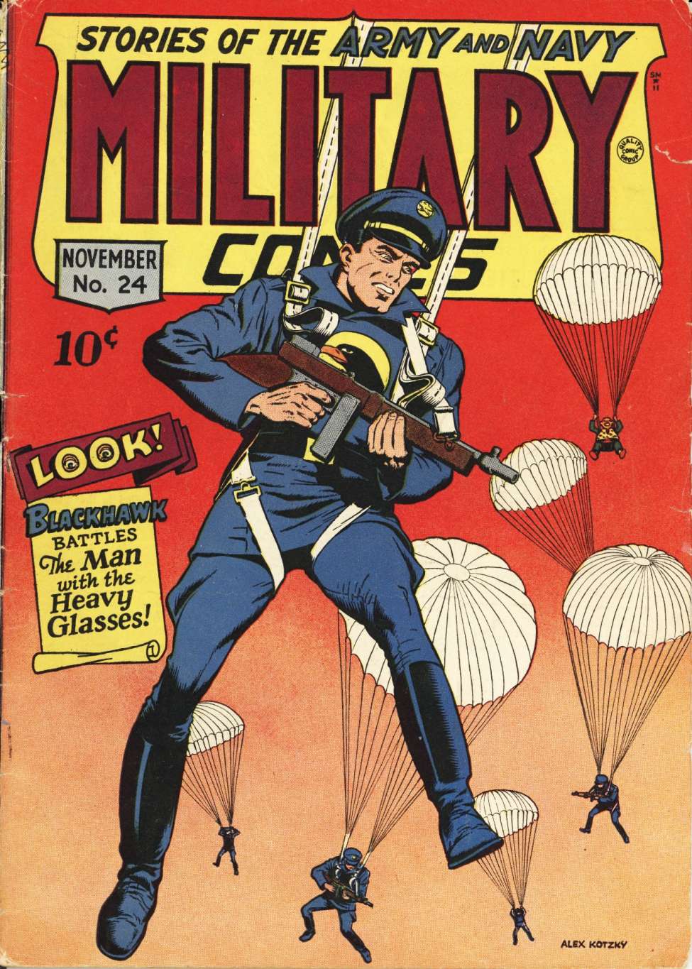 Book Cover For Military Comics 24