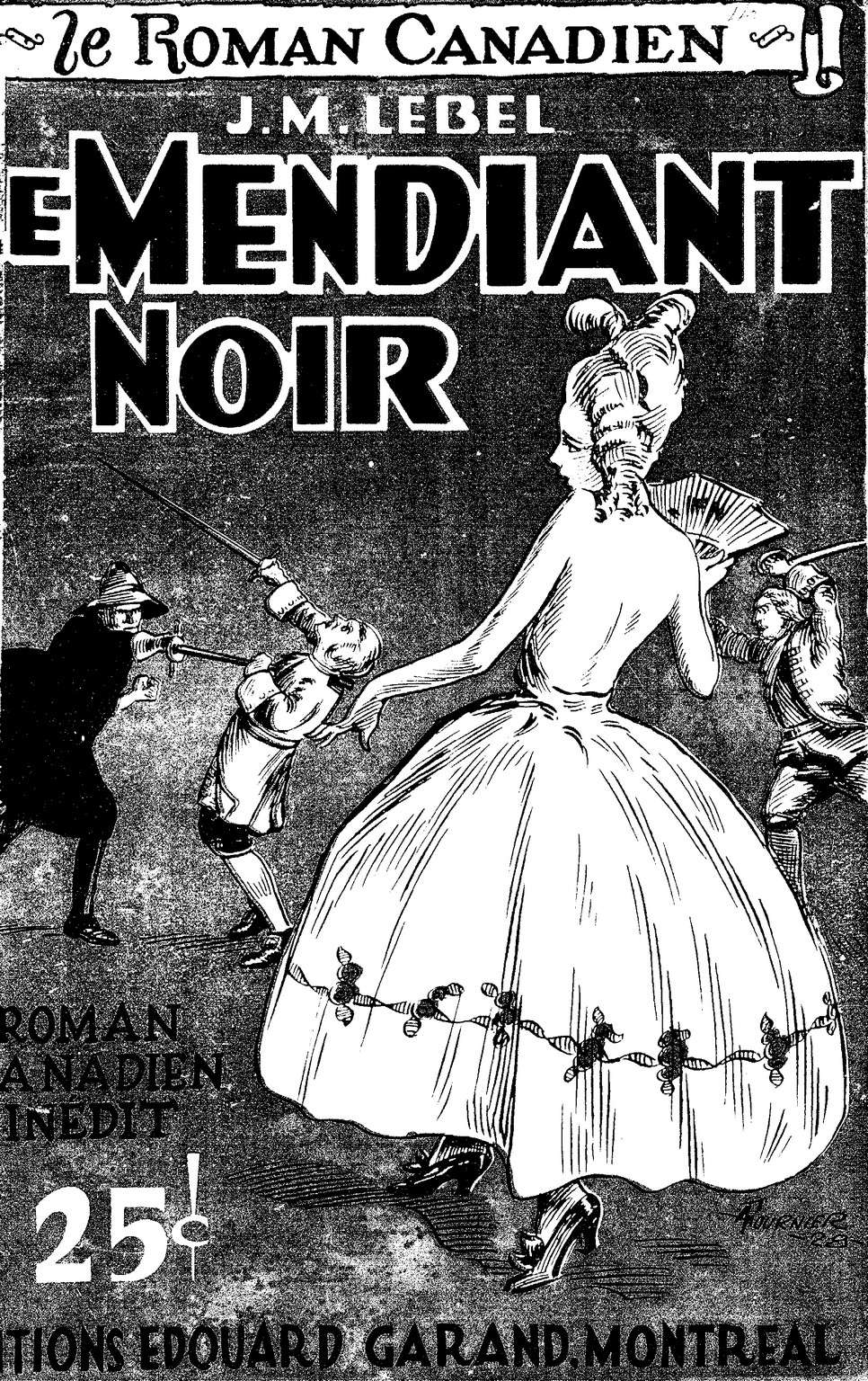 Book Cover For Le Roman Canadien 40 - Le mendiant noir